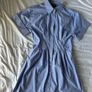 J. Crew Short Sleeved Collared Mini Dress For Women Size 8